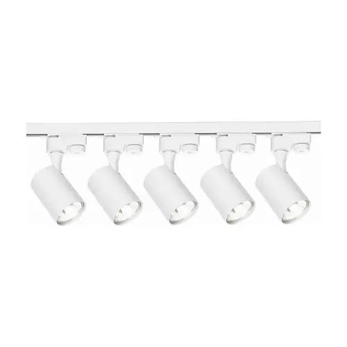 Oświetlenie szynowe 1-fazowe 5 x reflektor GU10 biały + szyna 2 m biała ELI | Oferta promocyjna
