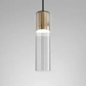 Wyprzedaż - MODERN GLASS Tube TS LED fi50 M927 Phase-Control zwieszany szary 59909-M927-D9-PH-84 AQForm