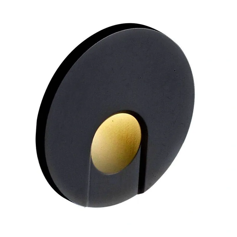 Kupuj bezpiecznie - Mistic Lighting oczko ścienne schodowe LED Dot R 1,5W 75lm 3000K czarne IP65/20 MSTC-05411906+MSTC-05118010