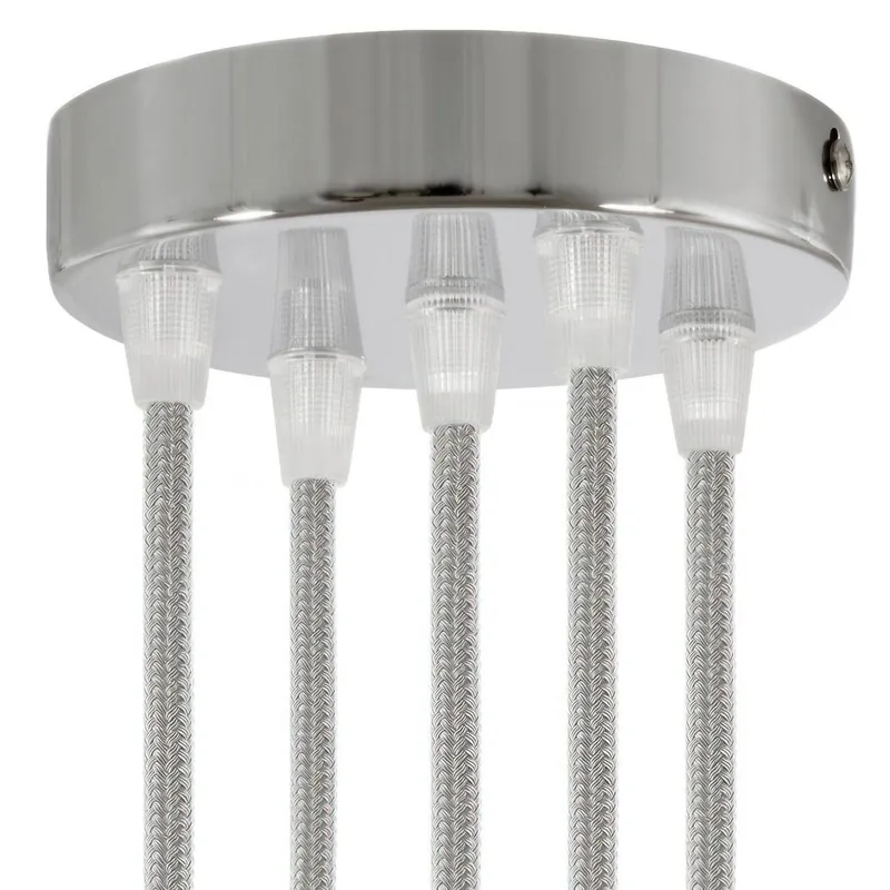 Okrągła podsufitka rozeta metalowa 5 otworów Creative cables BKRM575F-KRM575FCR | Właśnie dodano