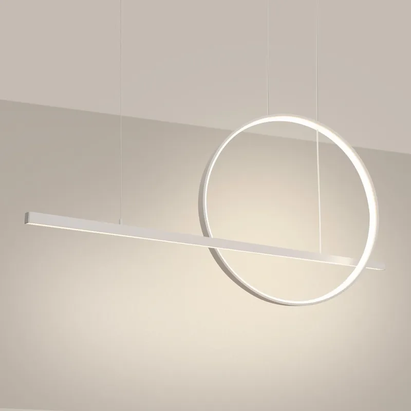 Bezpieczna płatność - Lampa wisząca GLAD biała LED 3000K TH.492 Thoro