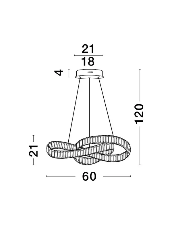 Jeszcze taniej - Luces Exclusivas LE42922 Lampa wisząca SINALOA