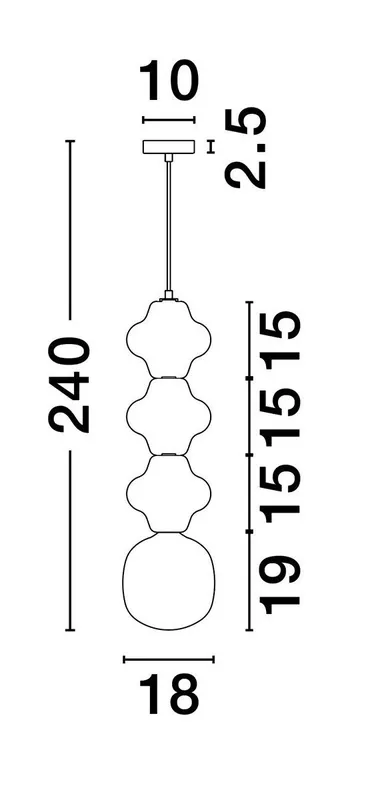 Zamów dziś | Luces Exclusivas LE44570 Lampa wisząca VILROSA
