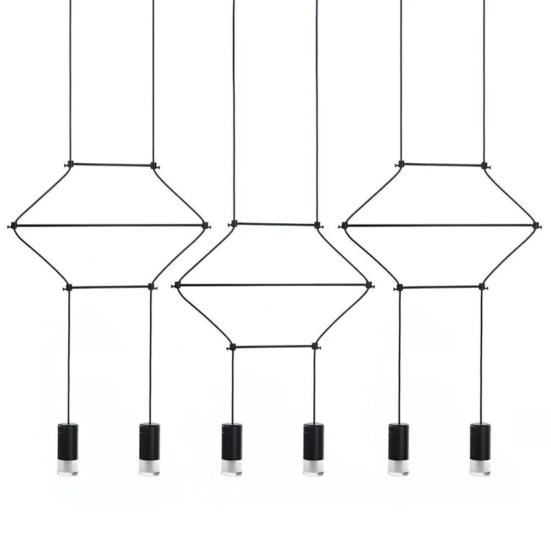 Zamów dziś | MOOSEE lampa wisząca FLUSSO LINE 6 czarna