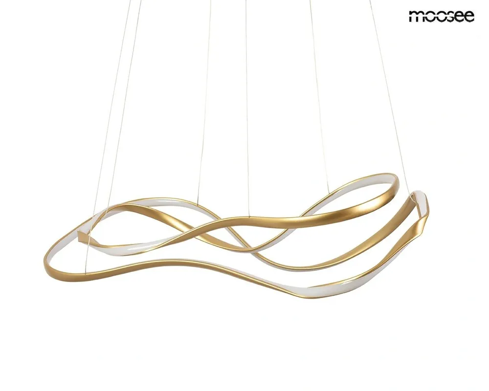 Wygodne zakupy - MOOSEE lampa wisząca WAVES 2 złota