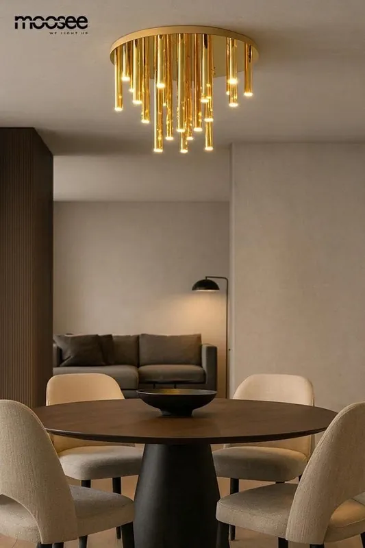 MOOSEE lampa sufitowa / plafon ORGANO 60 złota - Najwyższa jakość
