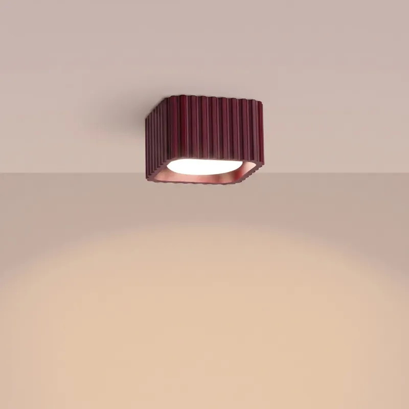 Cena fabryczna | SOLLUX SL.3074 plafon RIFF 1 burgund Gx53