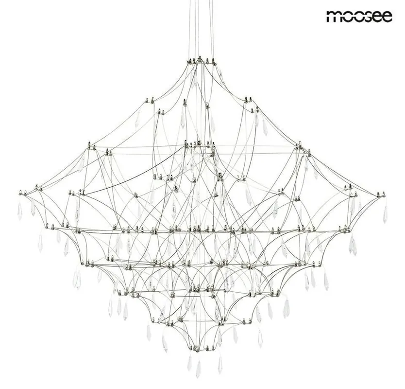 MOOSEE lampa wisząca CONSTELATION 200 - LED, stal szczotkowana - Tylko przez ograniczony czas