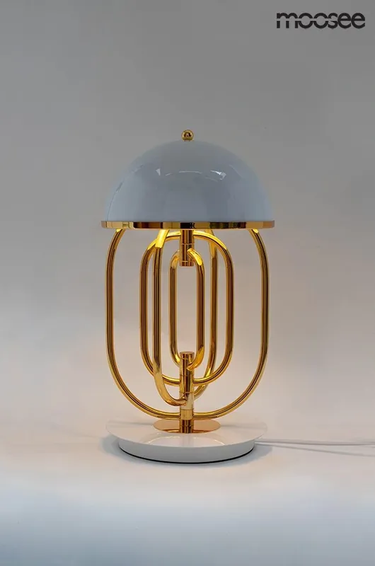 MOOSEE lampa stołowa BOTTEGA złota / biała | Sprawdzony wybór