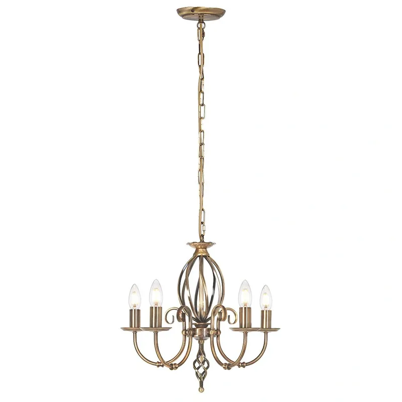 Bestseller - Żyrandol Artisan Postarzany mosiądz Postarzany mosiądz ART5-AGD-BRASS Elstead Lighting