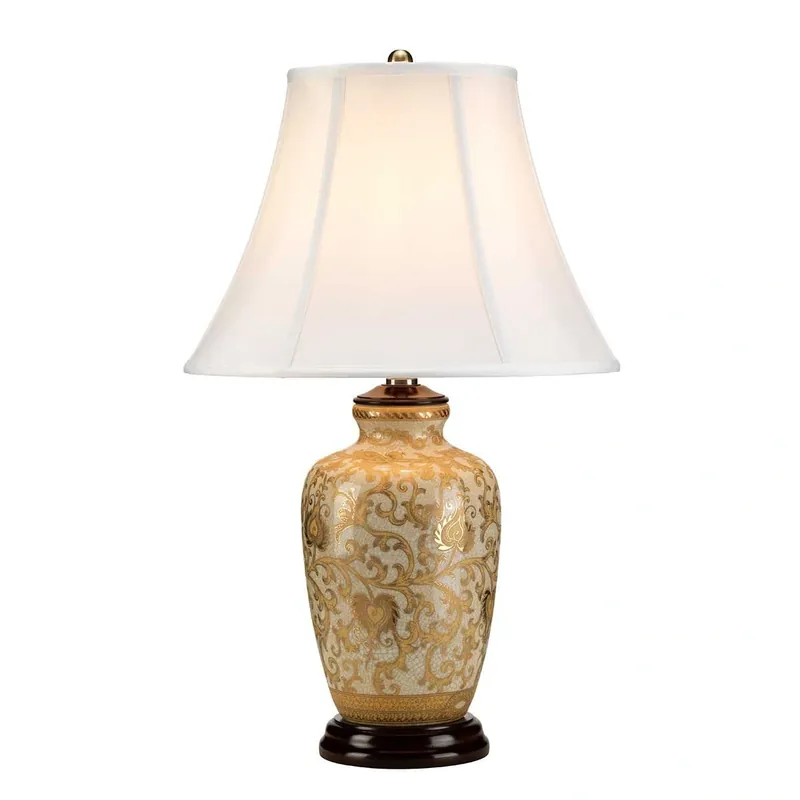 Hit sprzedaży | Lampa stołowa Goldthistle Złote GOLD-THISTLE-TL Elstead Lighting