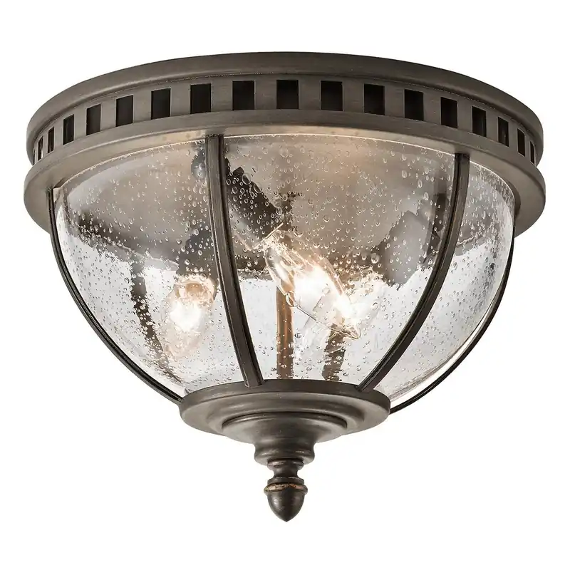 Plafon Halleron Szaro-brązowy Szaro-brązowe KL-HALLERON-F Elstead Lighting | Hit cenowy