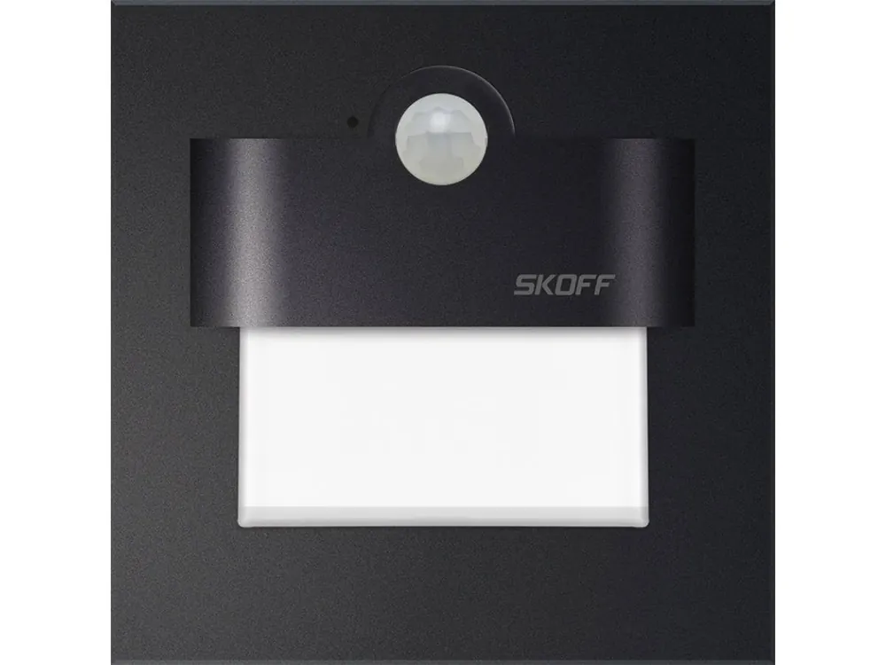 Nowość w ofercie - Tango LED z czujnikiem ruchu 230V 2,4W IP20 niebieski czarny mat MM-TAN-D-B-1-ML-ML-01 Skoff