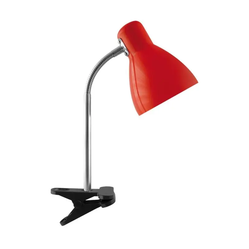 Lampka biurkowa KATI E27 RED CLIP | Supercena