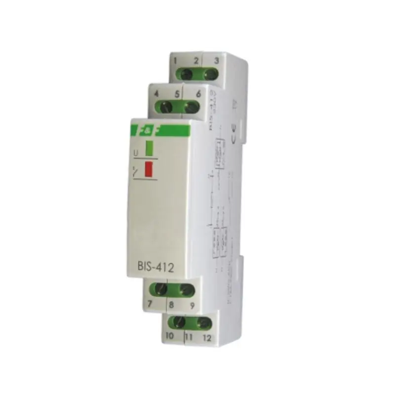Końcówka serii - Przekaźnik bistabilny BIS-412 LED 230V hotelowy