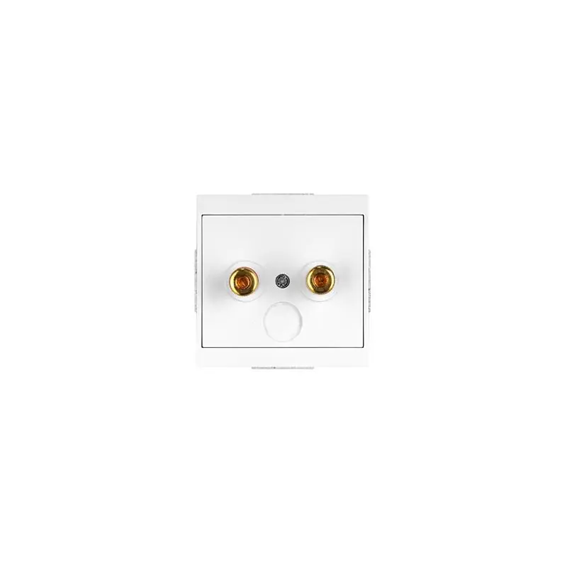 Abex Luna biały - gniazdo głośnikowe PT-2LG | Jakość premium