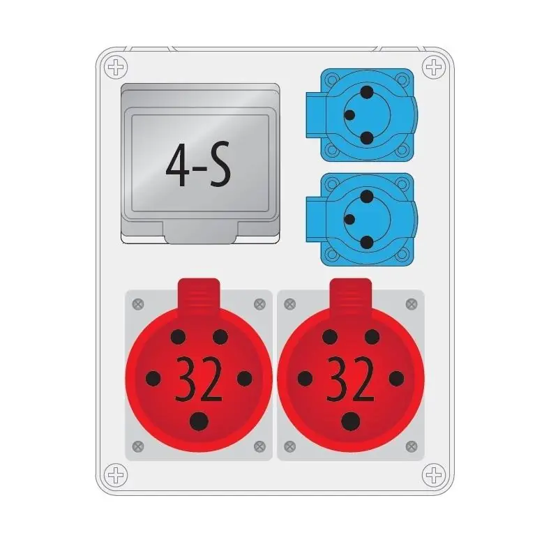 Rozdzielnica R-BOX 240 2x230V 2x32A/5P 4S - B.1703 | W sprzedaży