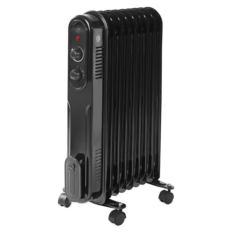 Grzejnik olejowy 9 2000W czarny 328939 - Ograniczona dostępność