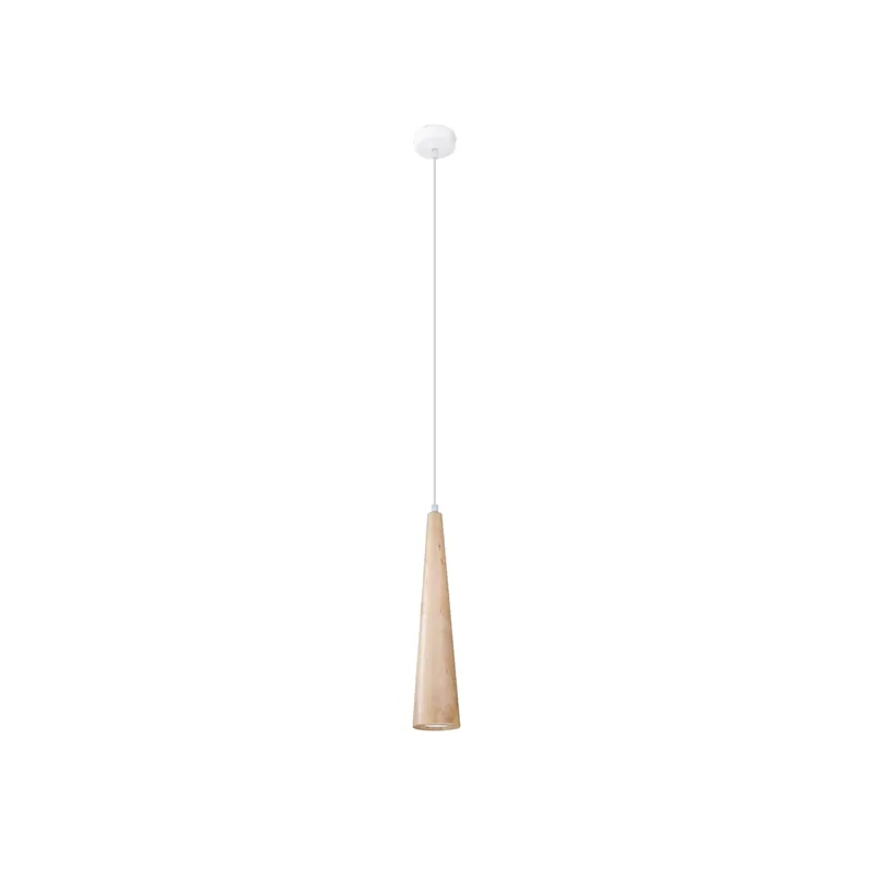 Lampa wisząca SULA 1 naturalne drewno - Outlet