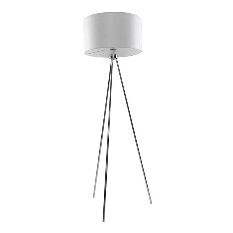 Finn lampa stojąca AZzardo Biały / chrom | Obniżka