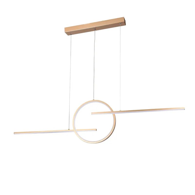 LAUREN A BK Lampa Wisząca LED AZzardo Złoty - Kup dziś