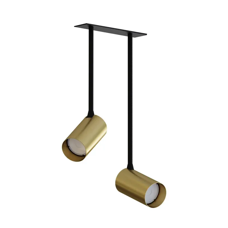 MONO SURFACE LONG LAMPA WISZĄCA NOWODVORSKI Mosiądz / Czarny | Nowość w sprzedaży