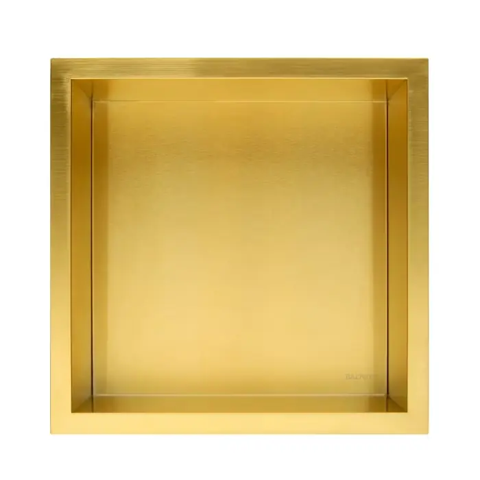Bezpieczne zakupy - Wall-box one gold / brass - półka pojedyncza złota 30x30x7 cm OB-BR1