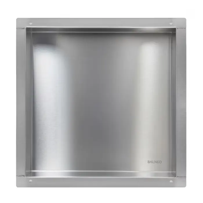 Od ręki | Wall-box one no rim inox - półka pojedyncza bezramkowa inox 30x30x10 cm OB-IN2-NR