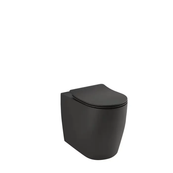 KLUDI-RESA R miska ceramiczna WC stojąca, bez deski czarny mat 23WCB0439 - Premium
