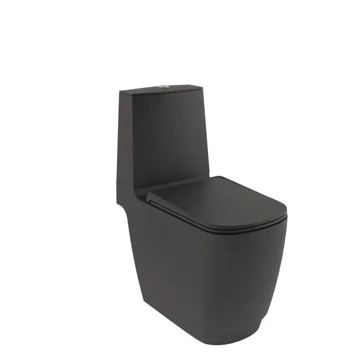 Produkt premium | KLUDI-RESA S miska ceramiczna WC kompakt, czarny mat 27WCB0239