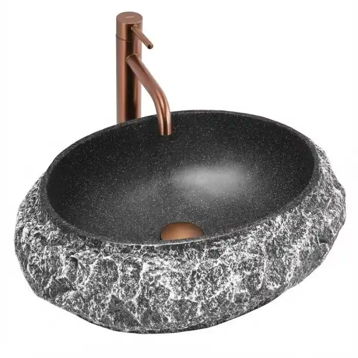 Produkt premium - Mika gabro black umywalka nablatowa REA-U0634