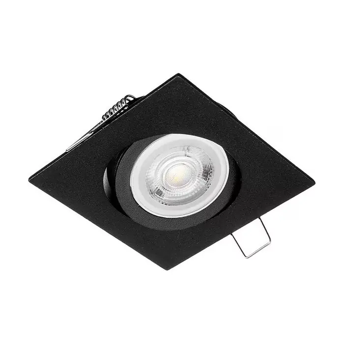 Promocja - Oczko sufitowe kwadratowe ruchome ip20 black EKZ329
