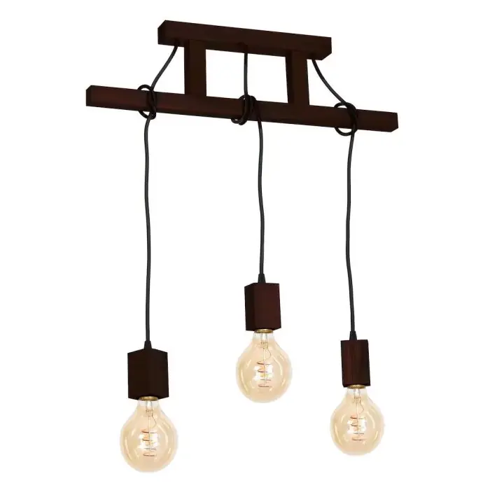 Lampa wisząca jack 3xe27 orzech MLP4360 - Kup online