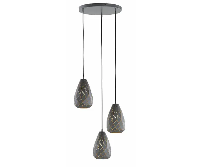 Żyrandol ONYX antracyt Trio 301300342 - Cena promocyjna