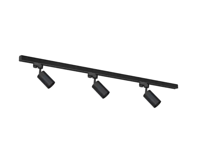 Zestaw szynowy 150 cm 3x reflektor GU10 LED Milagro PIPE ML8719 czarny | Zamów dziś