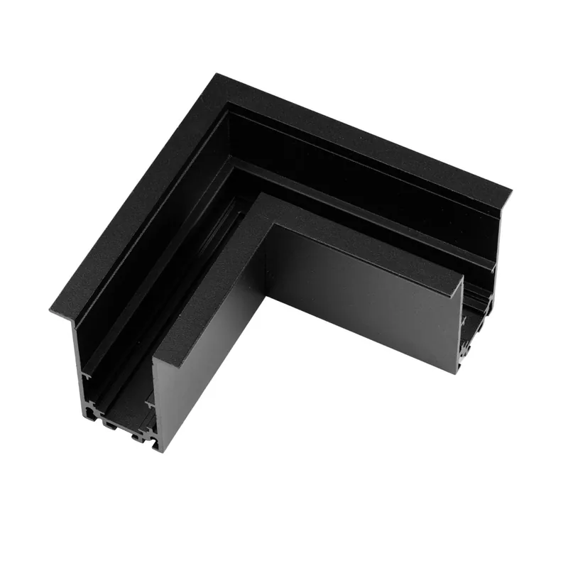 Ostatnie dni promocji - Łącznik narożny magnetyczny czarny metalowy AZ5688 z serii ALFA EASYFIX - Azzardo