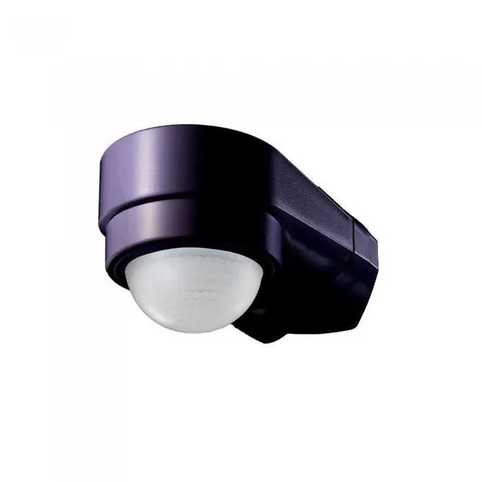 Bardzo popularny produkt - Czujnik ruchu V-TAC narożny 240st 600W IP65 czarny VT-8094