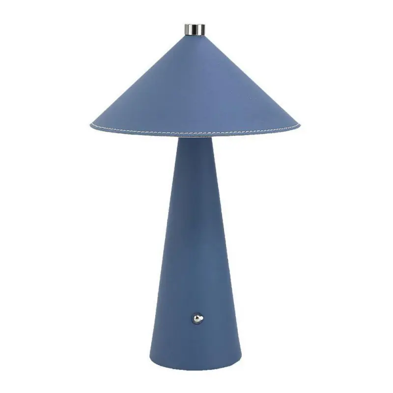 Bezpieczna płatność - Lampka stołowa nocna V-TAC 3W LED 33cm CCT ładowanie USB-C ściemnianie niebieska skóra VT-10117 3000K-6000K 240lm