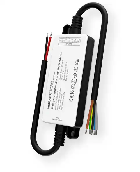 Darmowy zwrot | Kontroler LED RGBW 12-24VDC 12A IP66