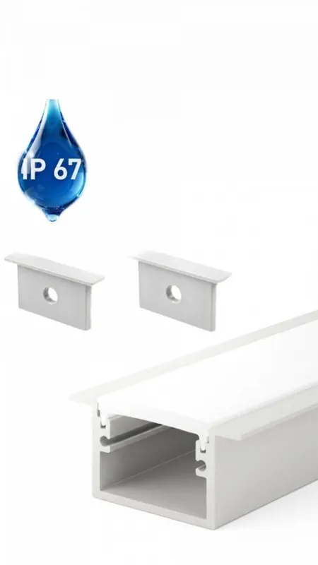 Kup dziś | Profil LP-FLOOR30IN ANODOWANY WPUSZCZANY 2m kpl. klosz zaślepki uchwyty