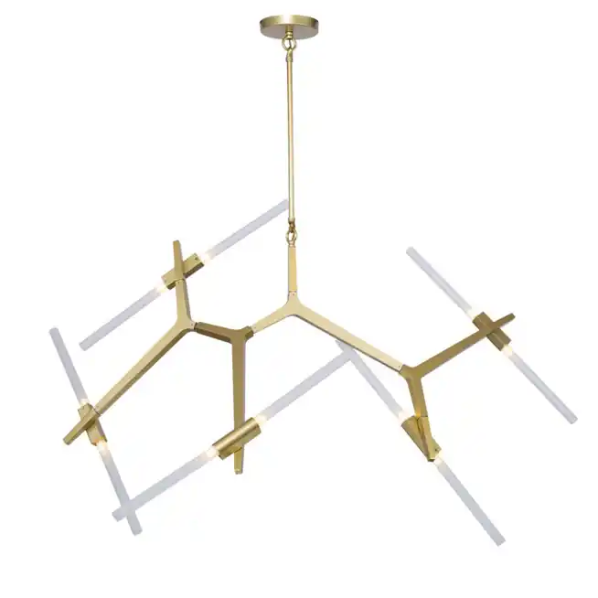Klienci polecają - Lampa wisząca STICKS-10 złota