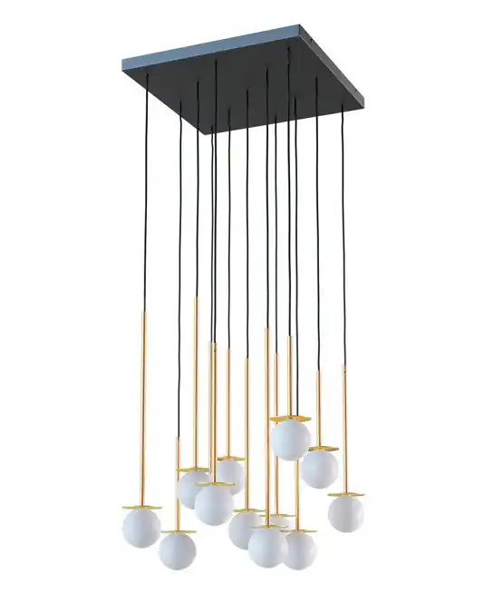 Lampa wisząca Cotton Panel I złota Cleoni - Promocja kończy się wkrótce