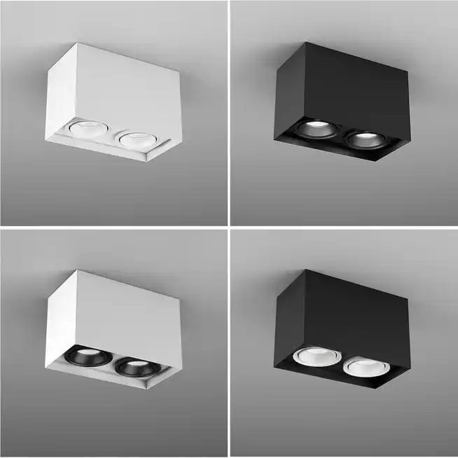 Plafon SQUARES next 50x2 LED 2700K 59° AQform | Jakość premium