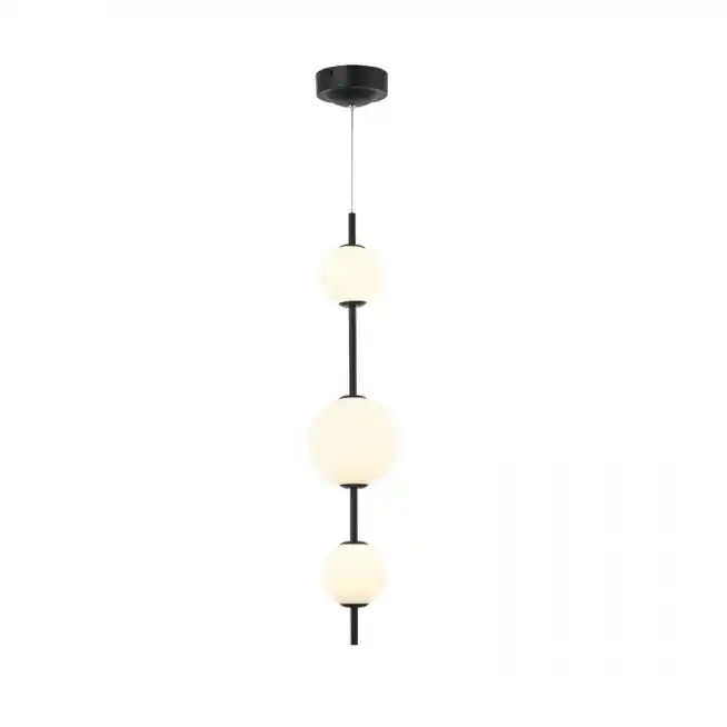 LAMPA WISZĄCA LED 13W 3000K CZARNY METAL - SZKŁO OPALOWE 20132 | Bezpieczne zakupy