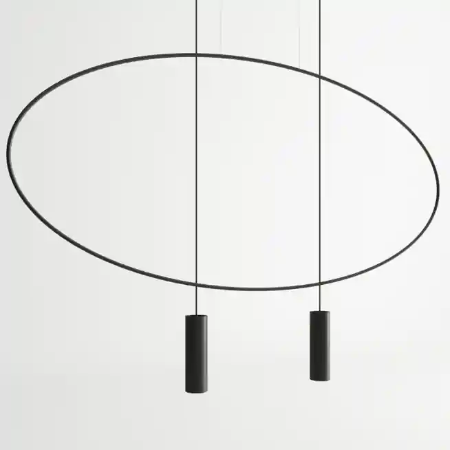 Szybka dostawa | Lampa wisząca HOLAR 2 czarna Thoro Lighting