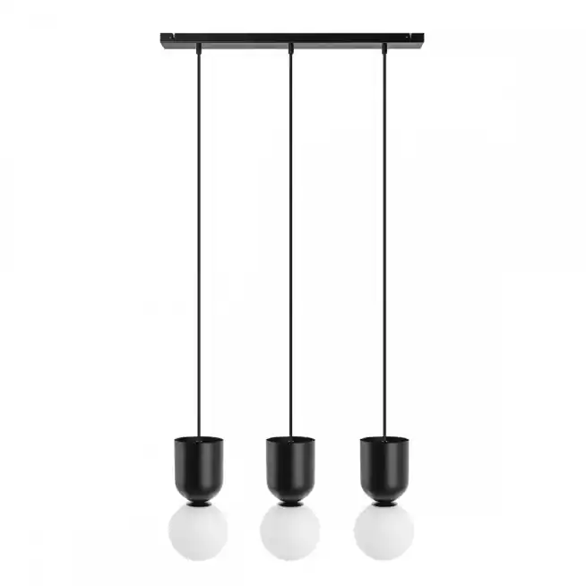 Lampa wisząca LUOTI 3L czarna UMMO | Duży rabat