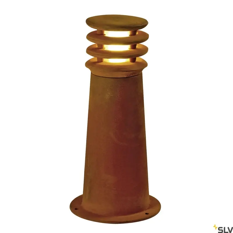 Bardzo popularny produkt | RUSTY 40 lampa stojąca zewnętrzna SLV, 40cm, żelazo zardzewiałe corten, E27, IP55, max 11W