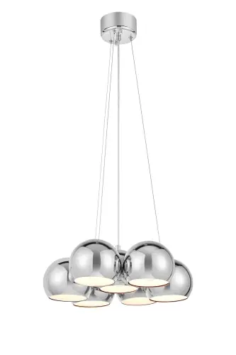 Prosto od producenta - Lampa wisząca CUPOLO Chrom gwint 7xE14 109167 Markslojd