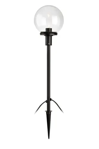 Zostało niewiele - GARDEN 24 Słupek Kula 60cm Czarny/Przezr. 107283 Markslojd